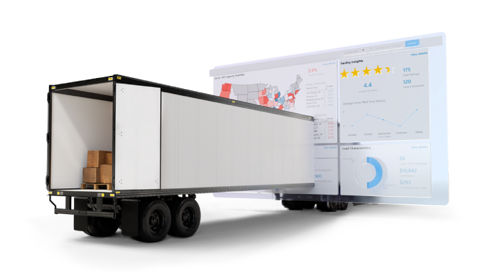 3d render of trailer and app