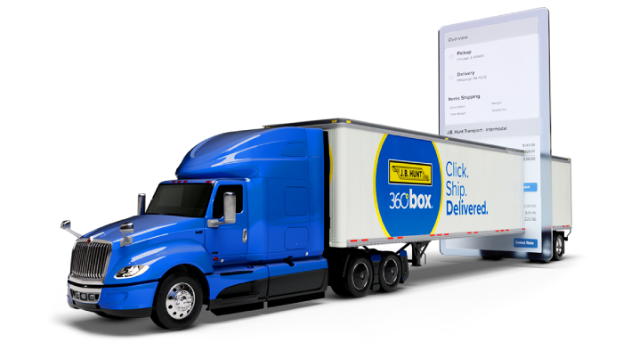 render of truck and app for carrier 360