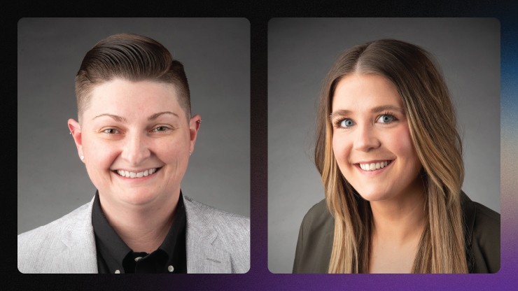 Headshots of two J.B. Hunt employees named Top Women to Watch by Women in Trucking