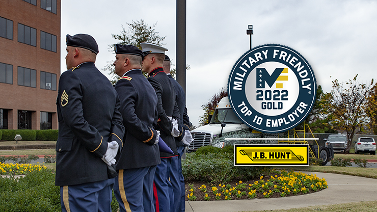 J.B. Hunt Earns Top 10 2022 Military Friendly® Employer Distinction