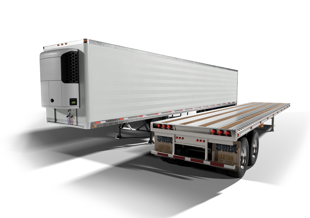 3d model of temp controlled and flatbed